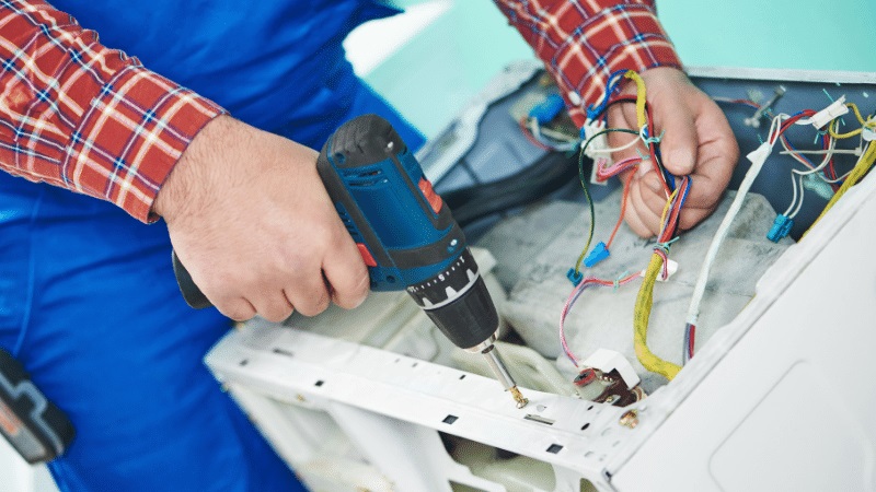 Etimesgut Finlux Finlux çamaşır makinesi kart tamiri – Su almama arızası orijinal parça ile giderildi. - Teknik servis örneği